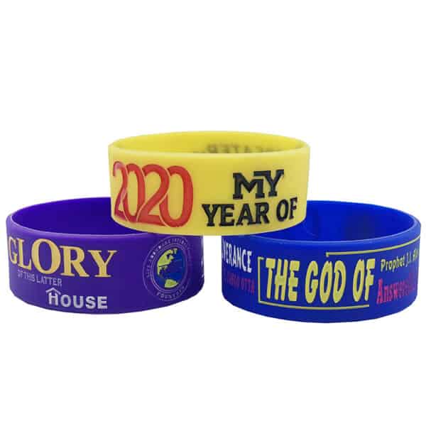 25mm ink injected wristbands 12 3