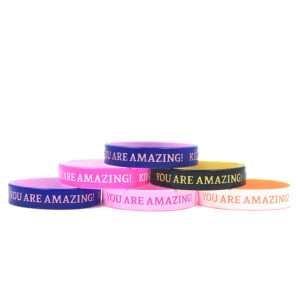Beautifully Crafted Custom Color Coated Silicone Wristbands