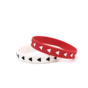Personalized Affoardable Embossed Printed Rubber Wristbands