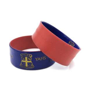 Beautifully Crafted Custom Color Coated Silicone Wristbands